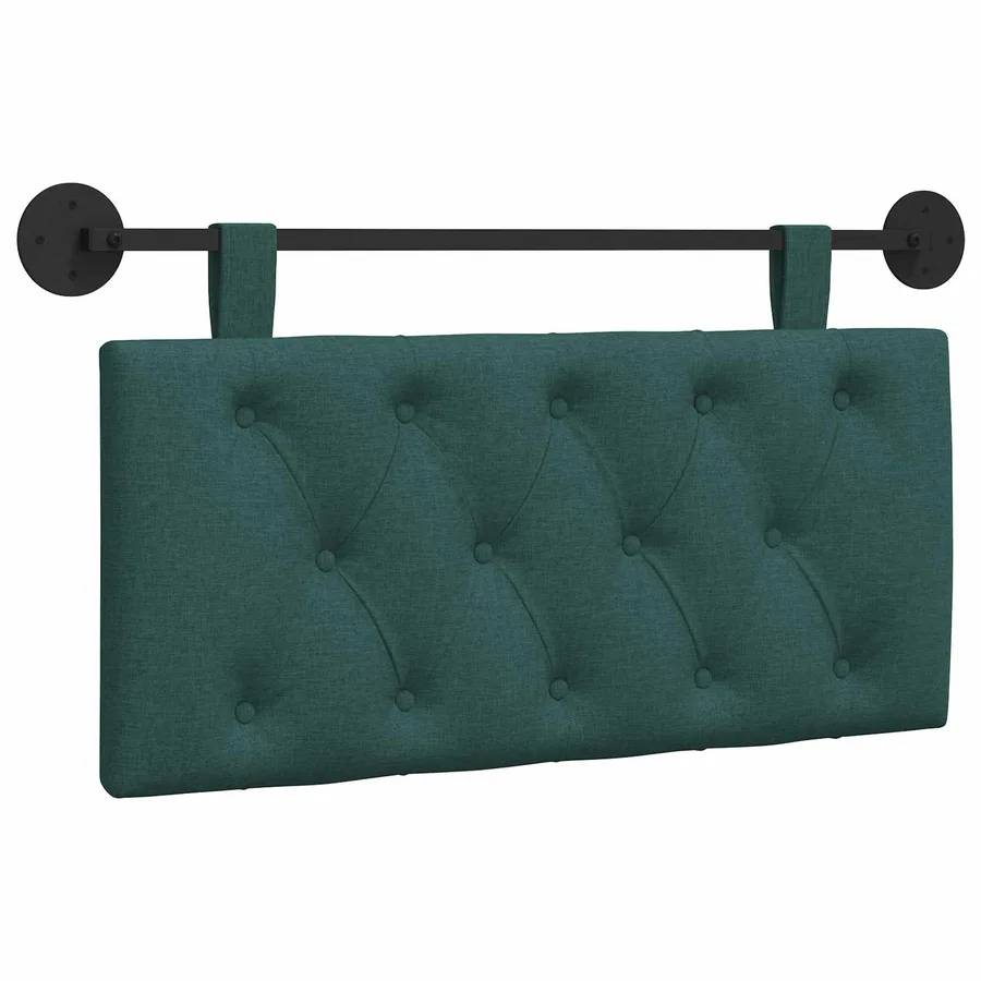 Tête de lit suspendue Vert foncé Tissu - 2
