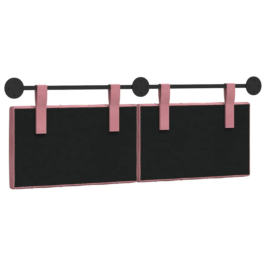 Tête de lit suspendue Avec lumière LED Rose Velours - 7