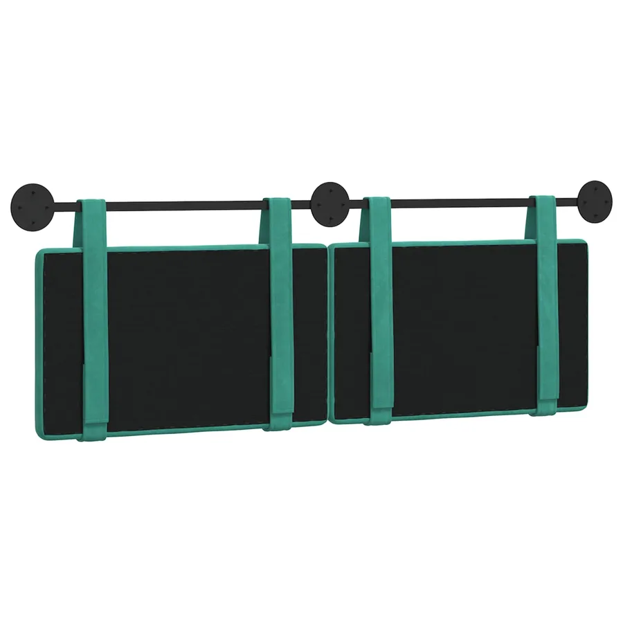 Tête de lit suspendue Turquoise Velours - 7