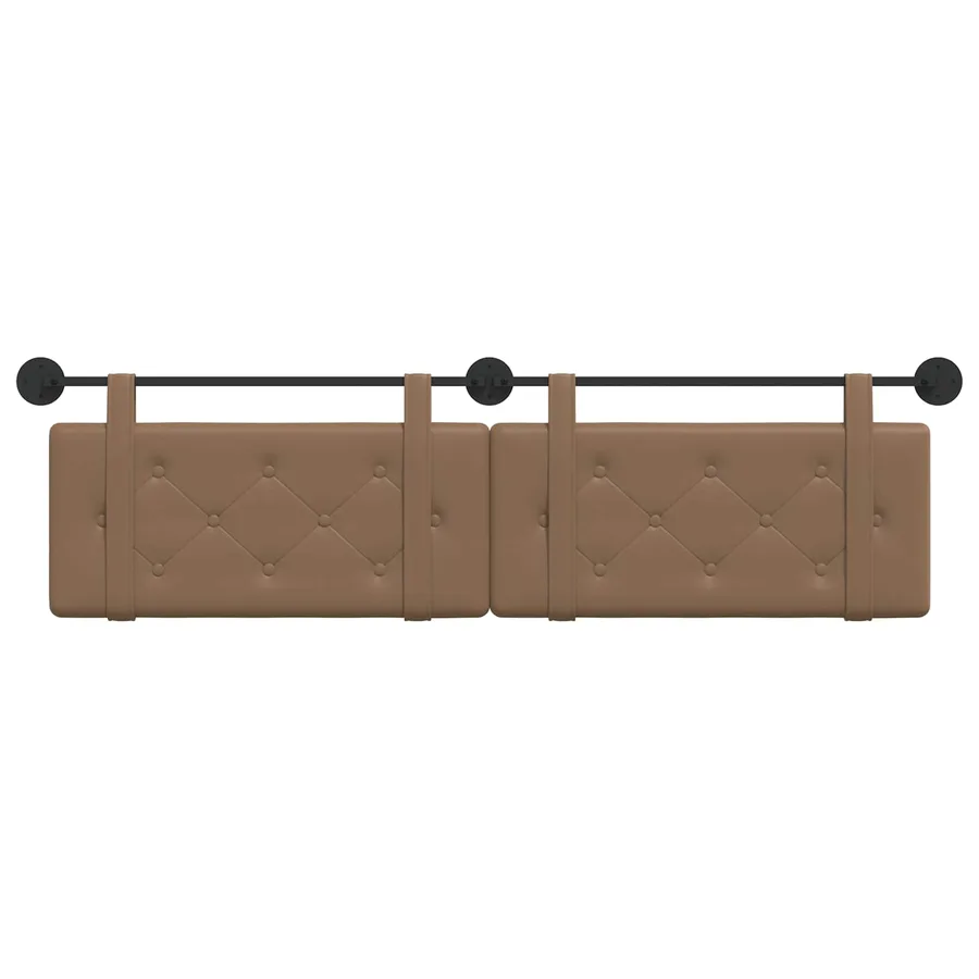 Tête de lit suspendue Cappuccino Simili cuir - 5