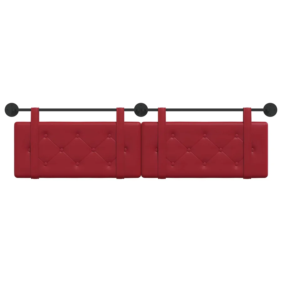 Tête de lit suspendue Bordeaux Simili cuir - 5