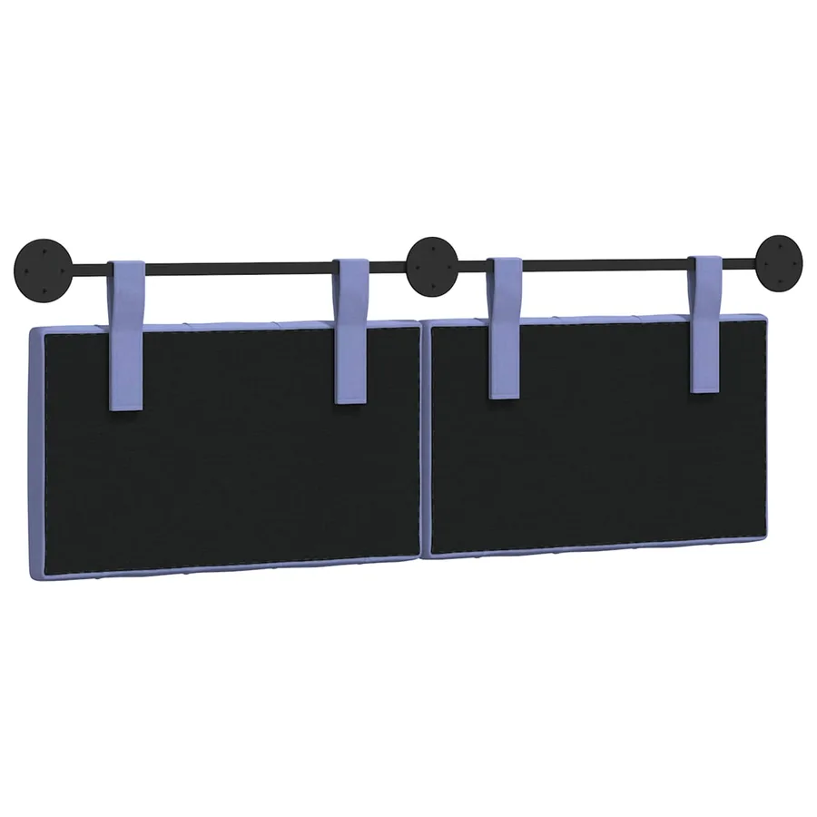 Tête de lit suspendue Bleu denim Tissu - 7