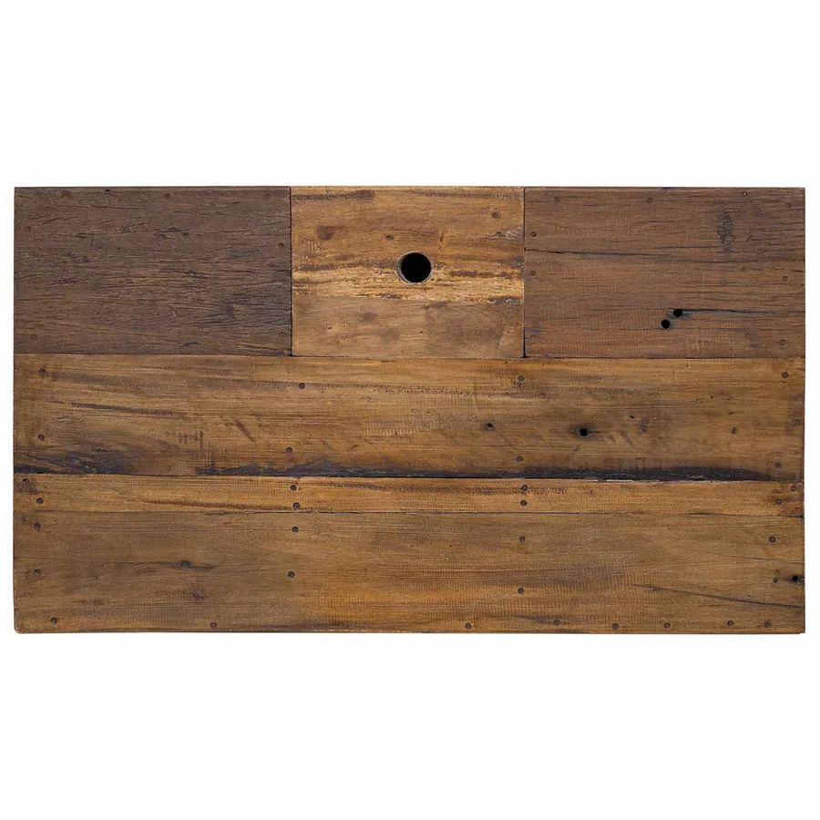 Table basse Naturel 90 x 50 x 35 cm bois - 7