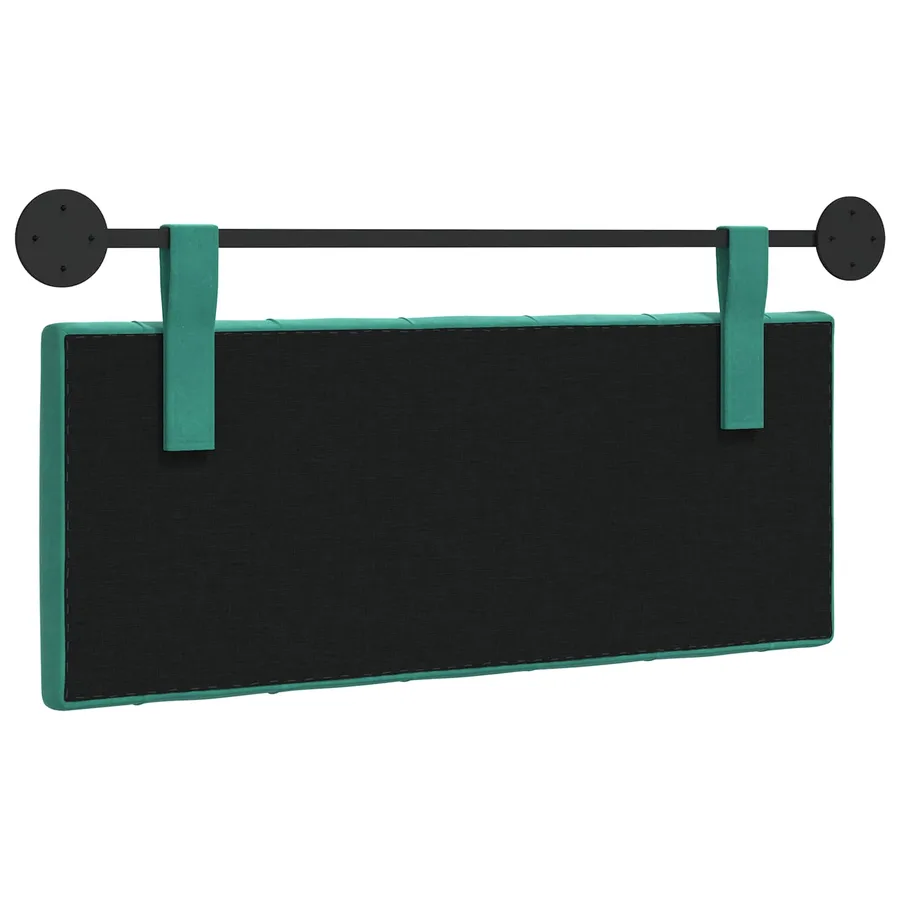 Tête de lit suspendue Avec lumière LED Turquoise Velours - 7