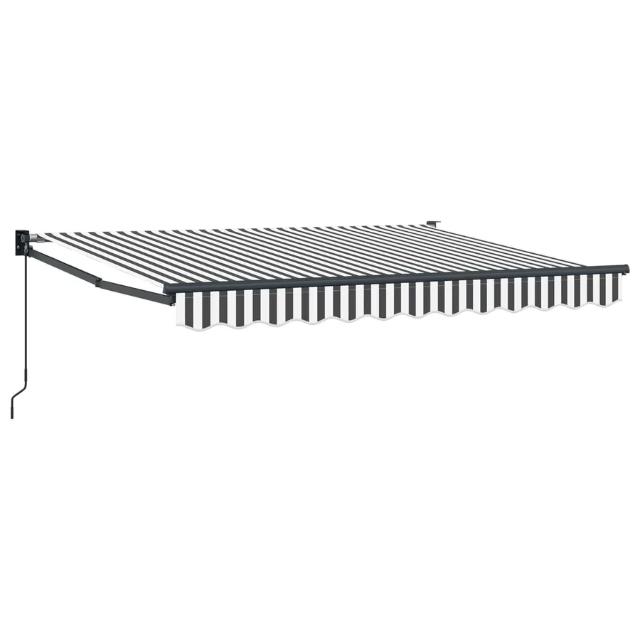 Auvent rétractable Anthracite et blanc 3,5 x 2 m - 2
