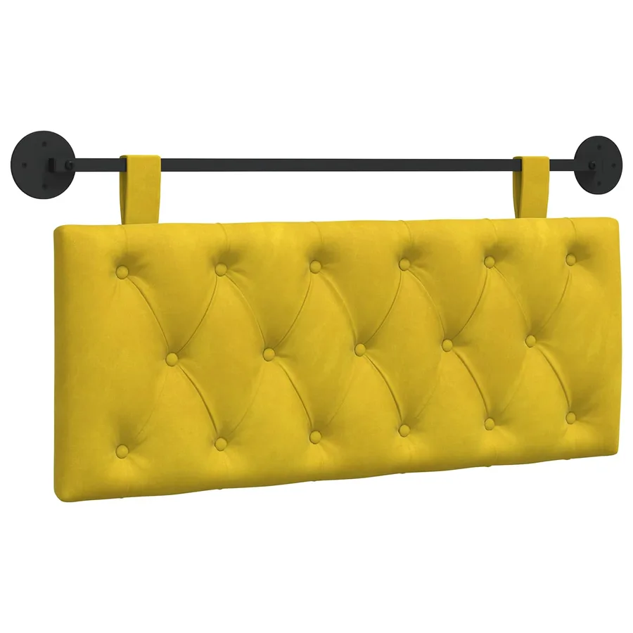 Tête de lit suspendue Avec lumière LED Jaune Velours - 2