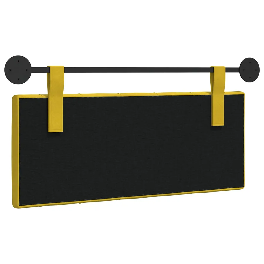 Tête de lit suspendue Avec lumière LED Jaune Velours - 7