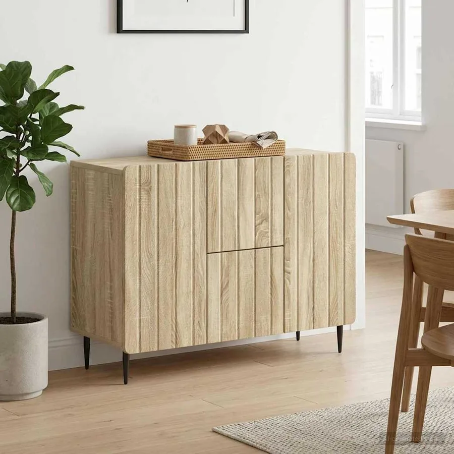 Buffet Chêne Sonoma 89 x 34,5 x 62 cm Bois d'ingénierie - 4