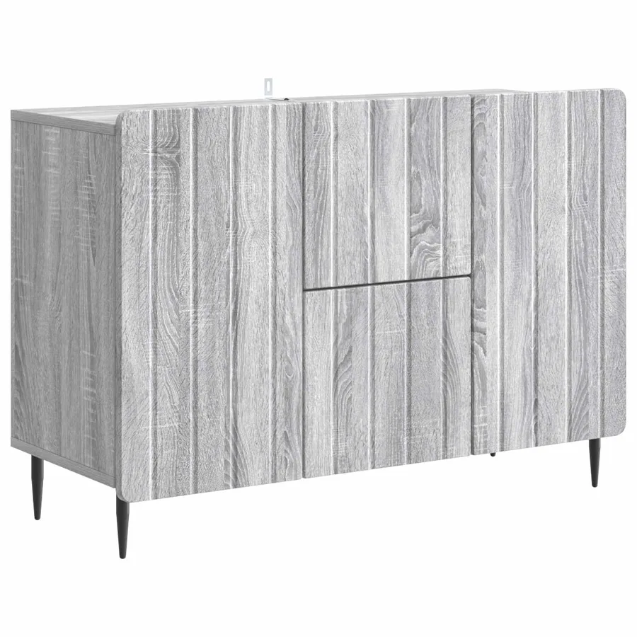 Buffet Sonoma gris 89 x 34,5 x 62 cm Bois d'ingénierie - 2
