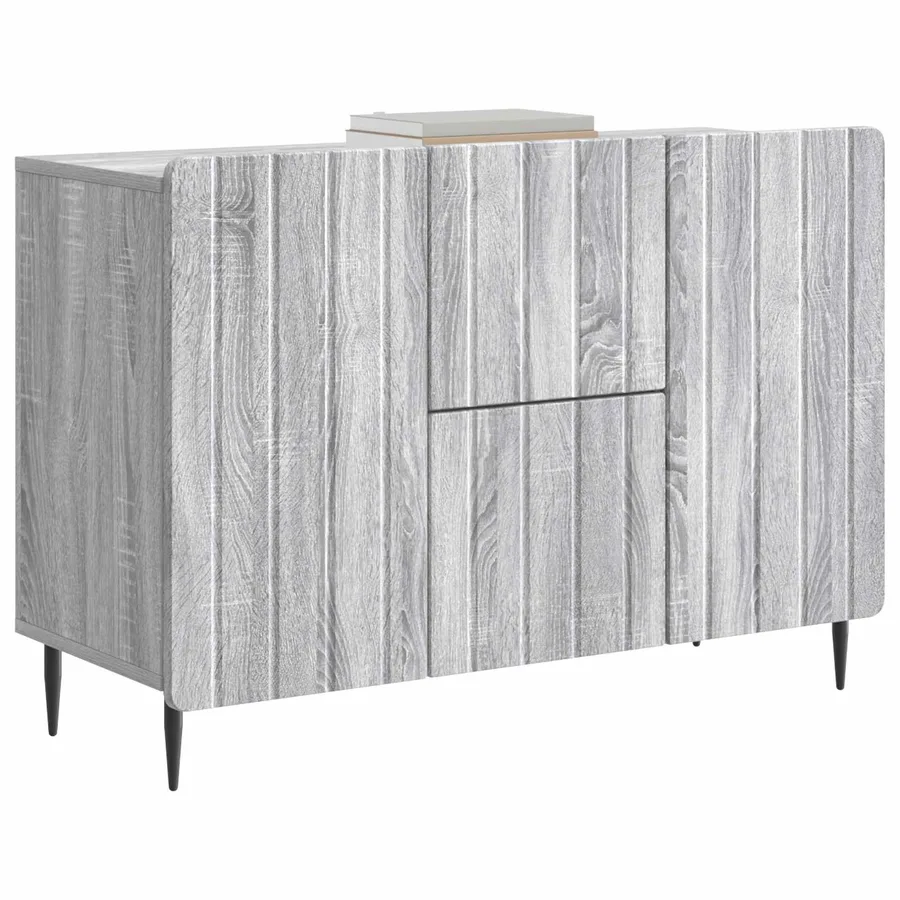 Buffet Sonoma gris 89 x 34,5 x 62 cm Bois d'ingénierie - 3