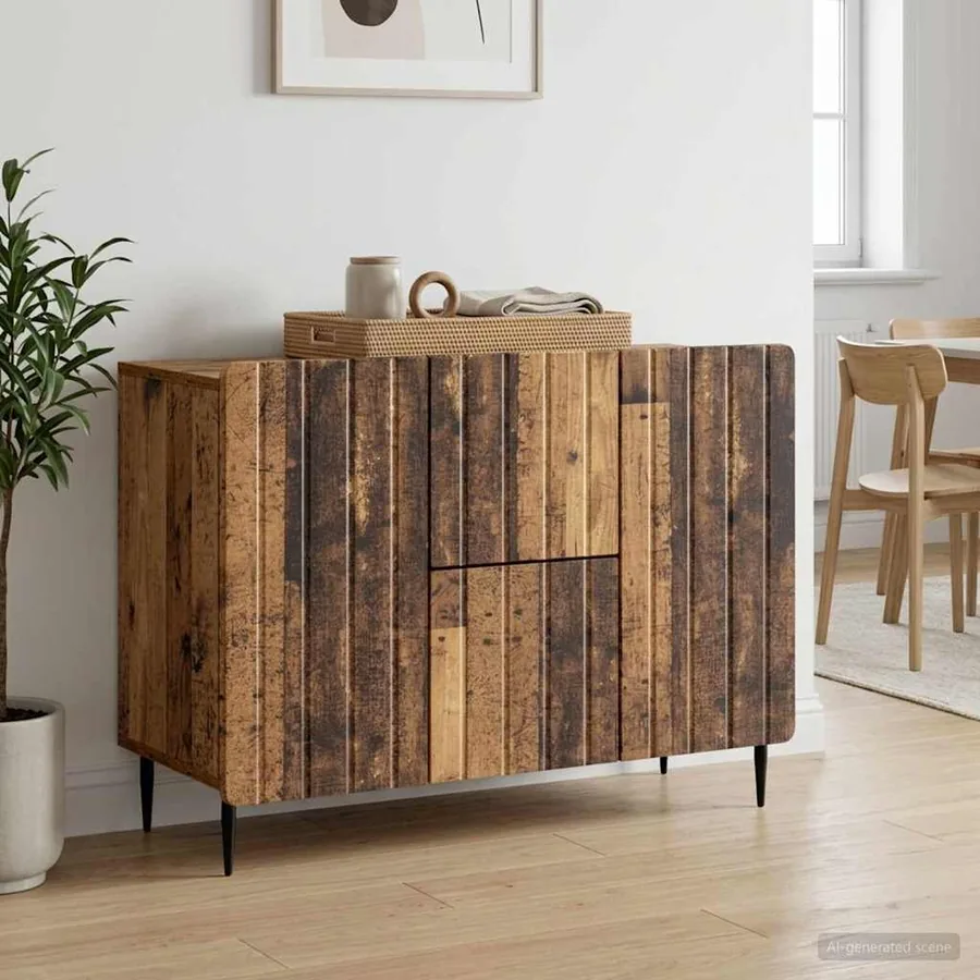 Buffet Bois ancien 89 x 34,5 x 62 cm Bois d'ingénierie