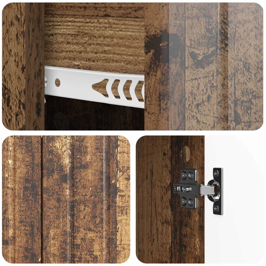 Buffet Bois ancien 89 x 34,5 x 62 cm Bois d'ingénierie - 9