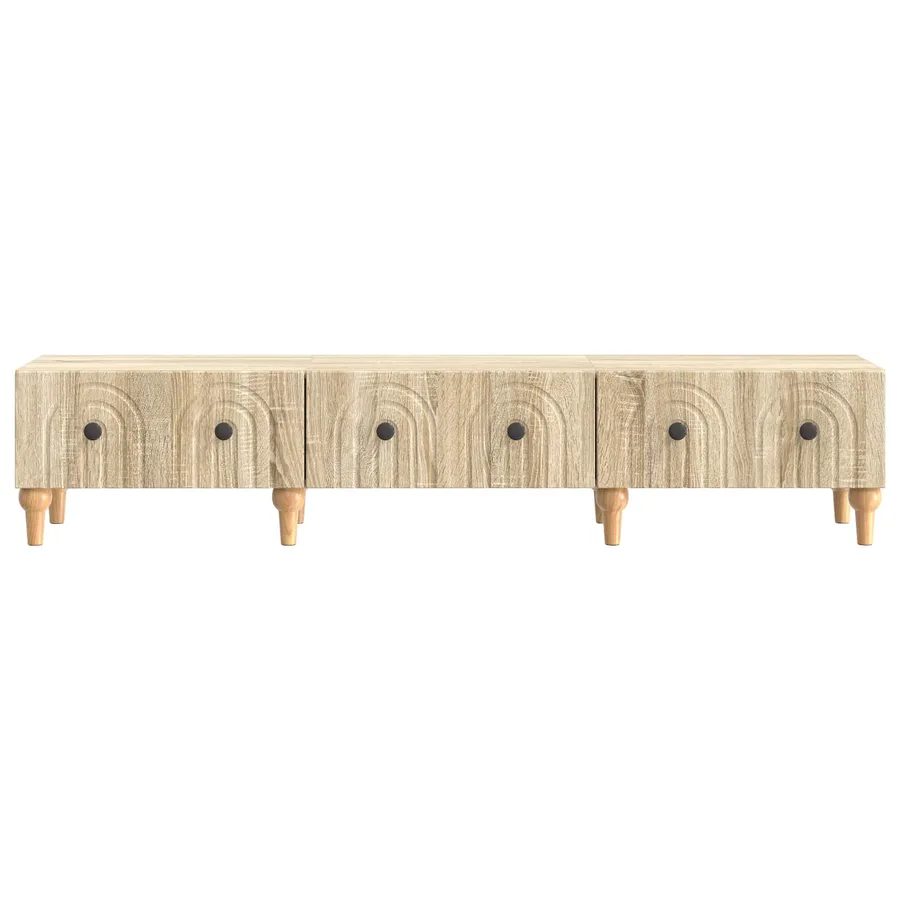 Meuble TV Chêne Sonoma 147 x 34,5 x 30 cm Bois d'ingénierie - 6