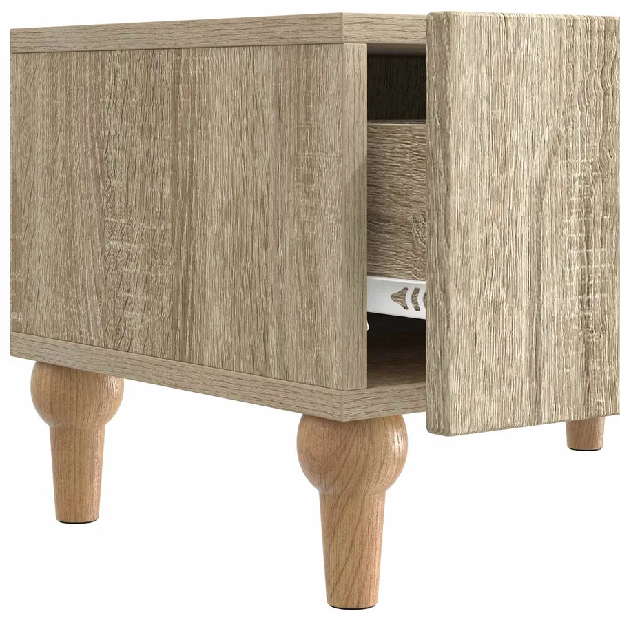 Meuble TV Chêne Sonoma 147 x 34,5 x 30 cm Bois d'ingénierie - 9