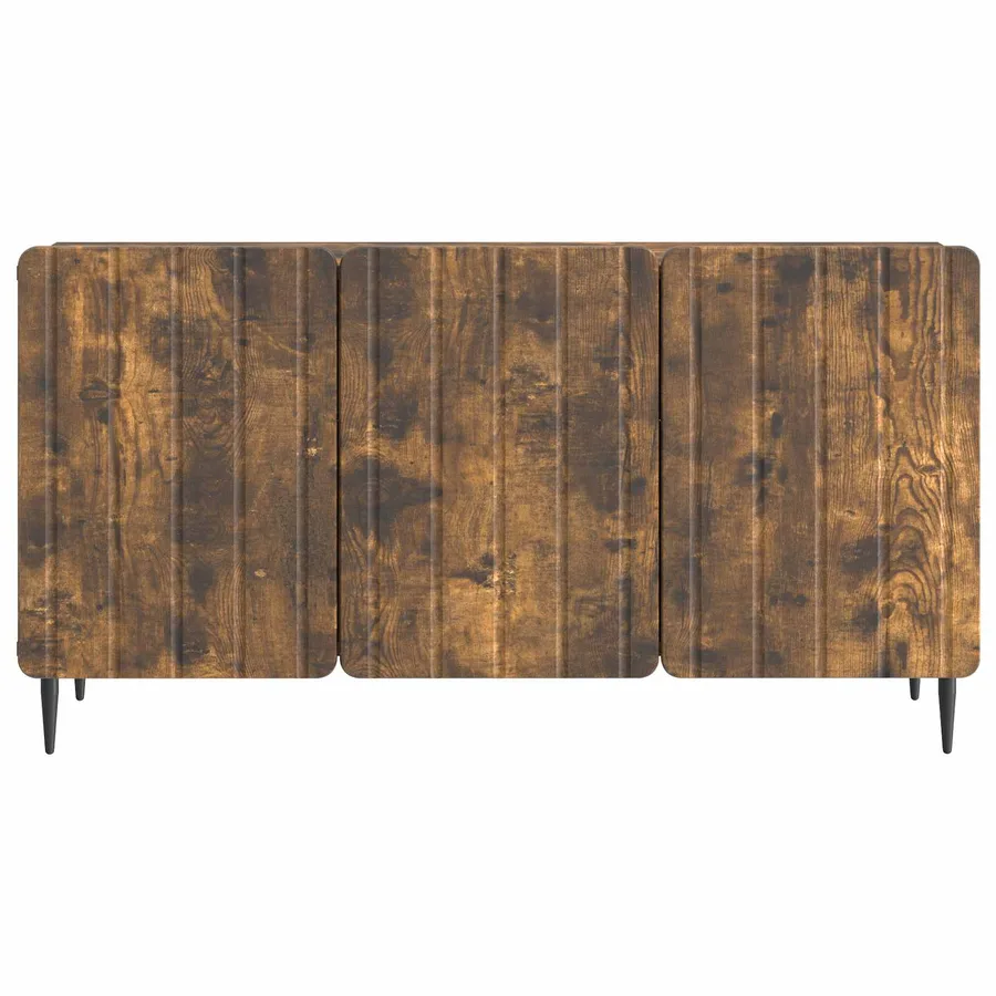 Meuble TV Chêne fumé 99 x 34,5 x 52 cm Bois d'ingénierie - 6