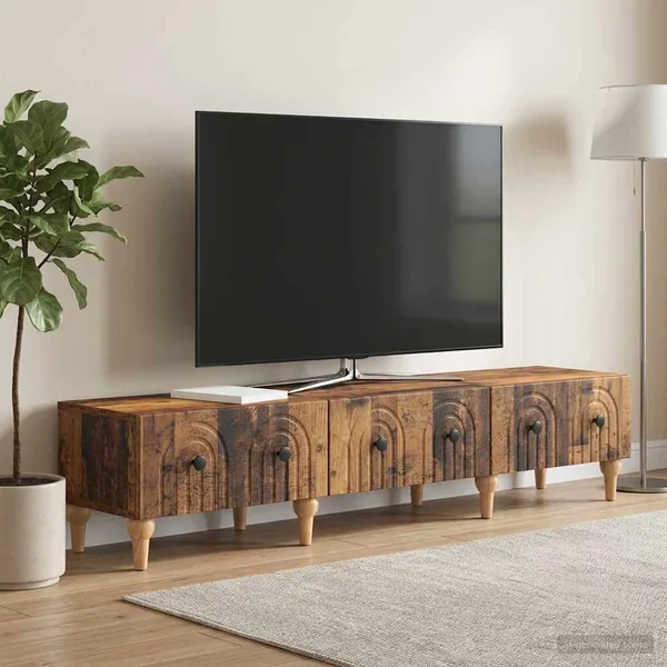 Meuble TV Bois ancien 147 x 34,5 x 30 cm Bois d'ingénierie