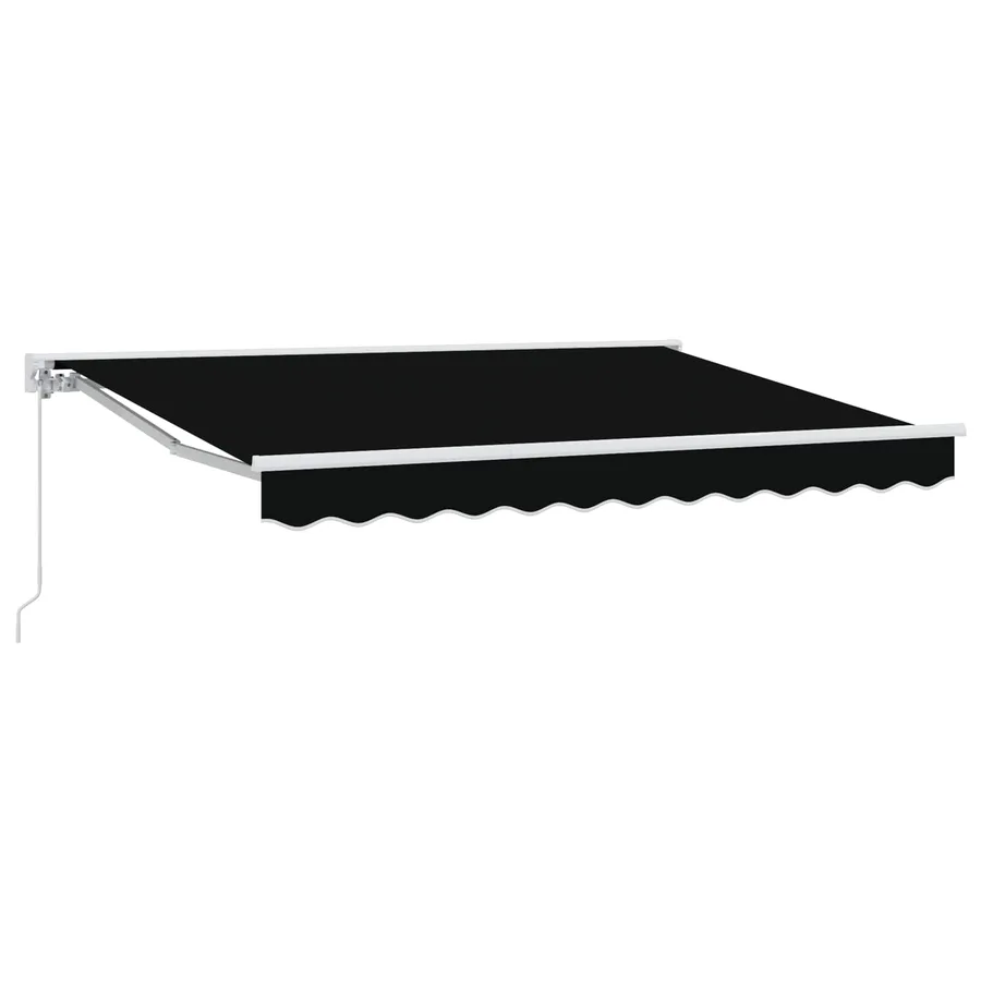Auvent rétractable manuel Noir 3 x 2,5 m - 2