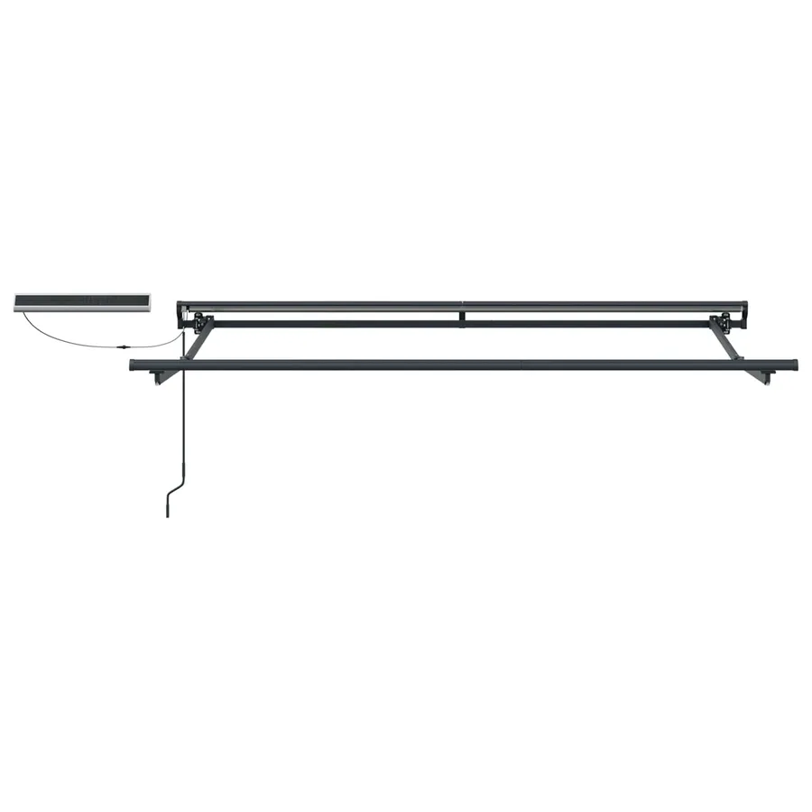Cadre de store rétractable électrique Anthracite 3 x 2 m Acier - 3
