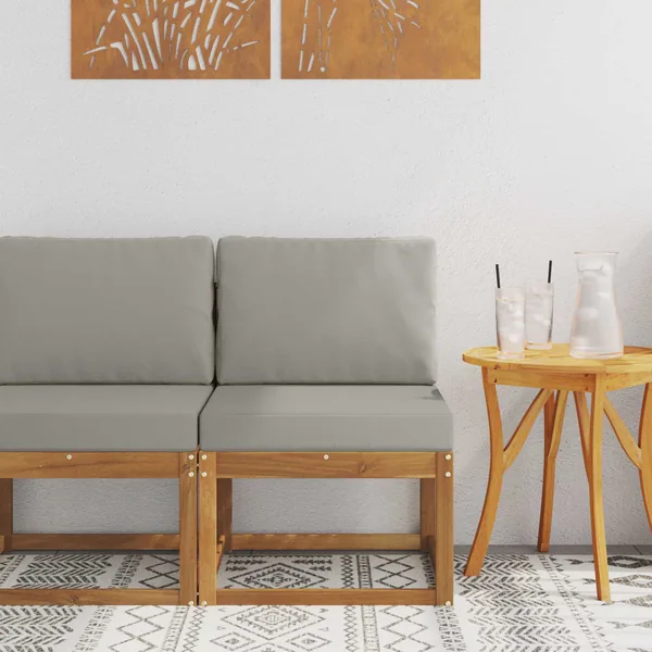 Sofa de milieu extérieur Bois d'Acacia Massif