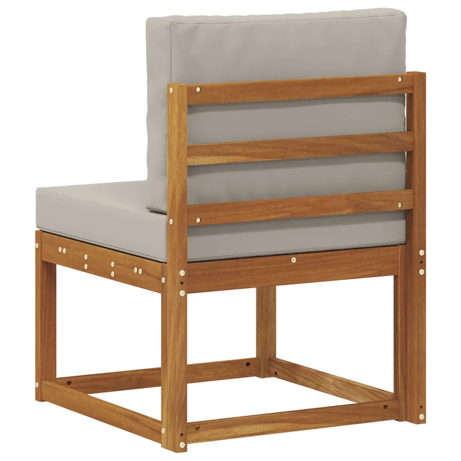 Sofa de milieu extérieur Bois d'Acacia Massif - 5