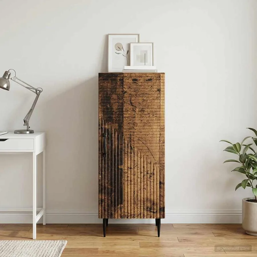 Buffet Bois ancien 33 x 34,5 x 89,5 cm Bois d'ingénierie - 4