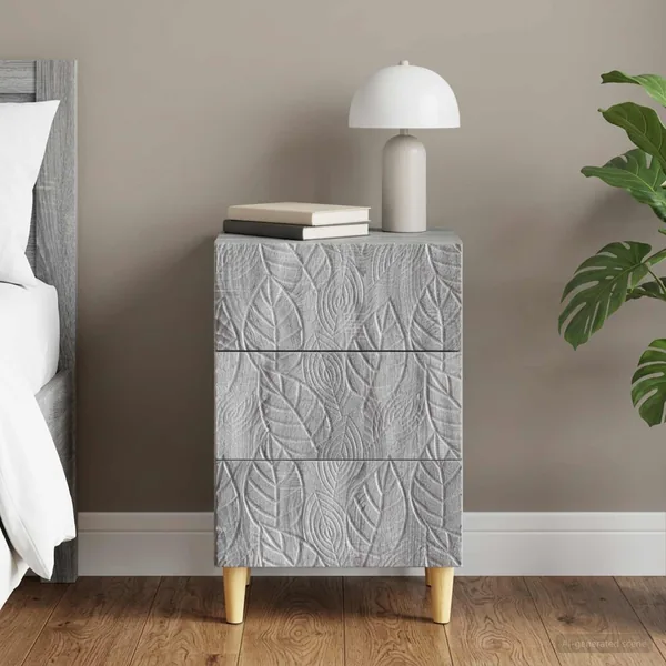 Table de chevet Sonoma gris 43 x 39,5 x 66,5 cm