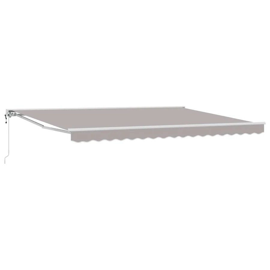 Auvent rétractable électrique Gris clair 4 × 3 m - 2