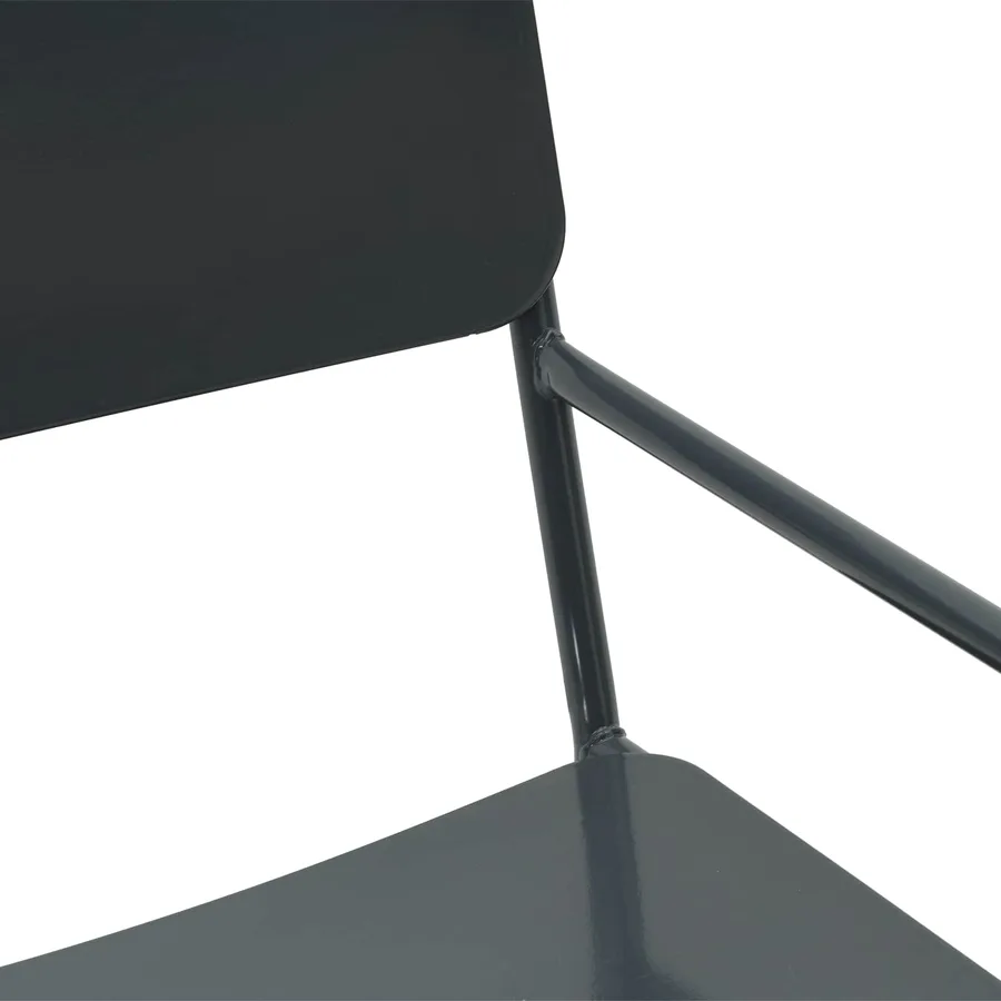 Chaises de jardin 2 pcs Anthracite 51 x 55 x 81 cm Acier - 7