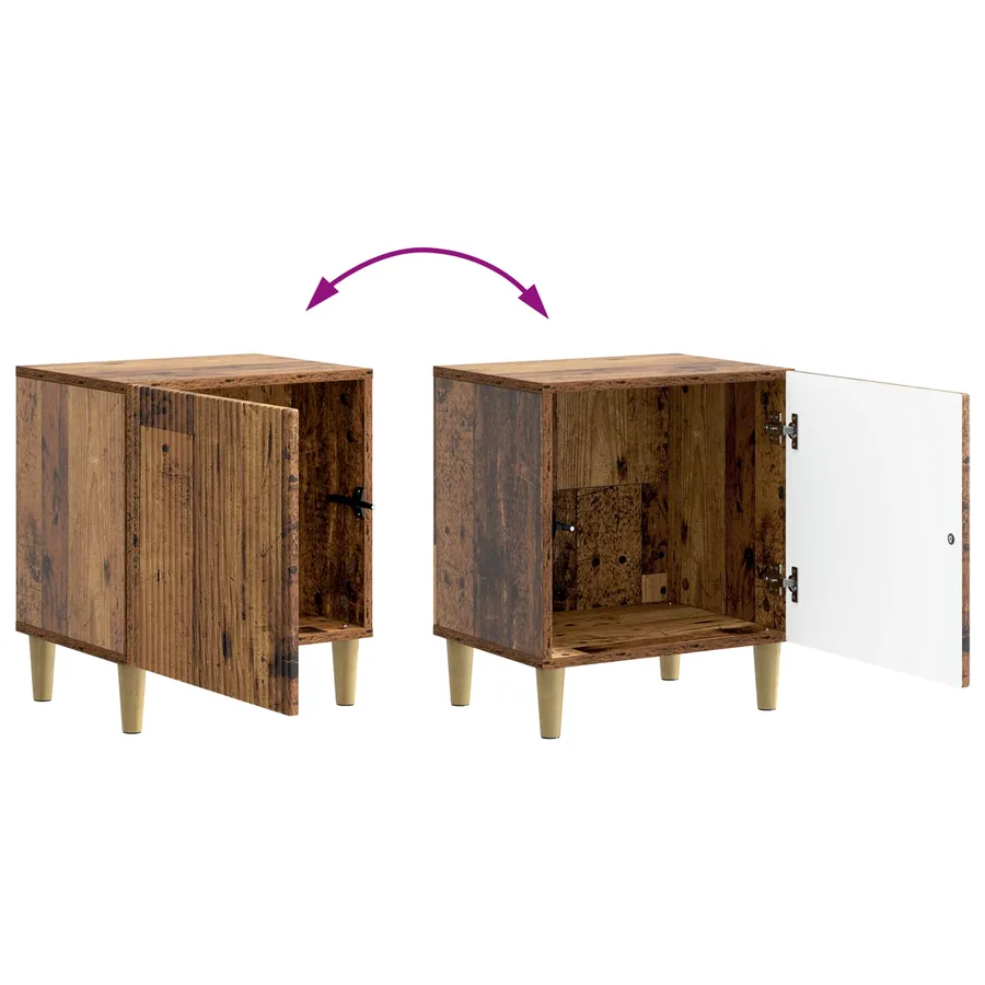 Cabinet de chevet Bois ancien 43 x 34,5 x 50 cm - 10