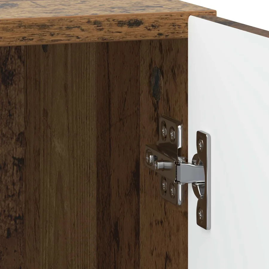 Cabinet de chevet Bois ancien 43 x 34,5 x 50 cm - 9