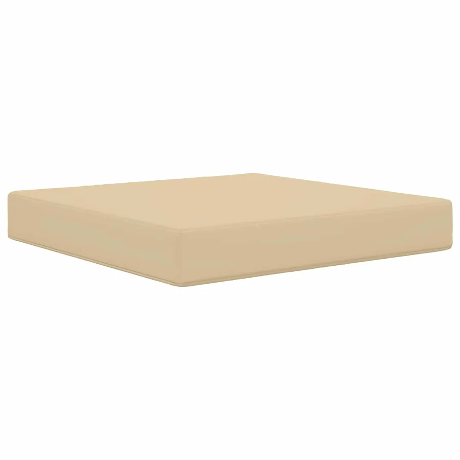 Coussin de canapé d'extérieur Beige 60 x 60 x 8 cm Polyester - 2