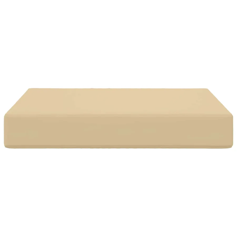 Coussin de canapé d'extérieur Beige 60 x 60 x 8 cm Polyester - 4