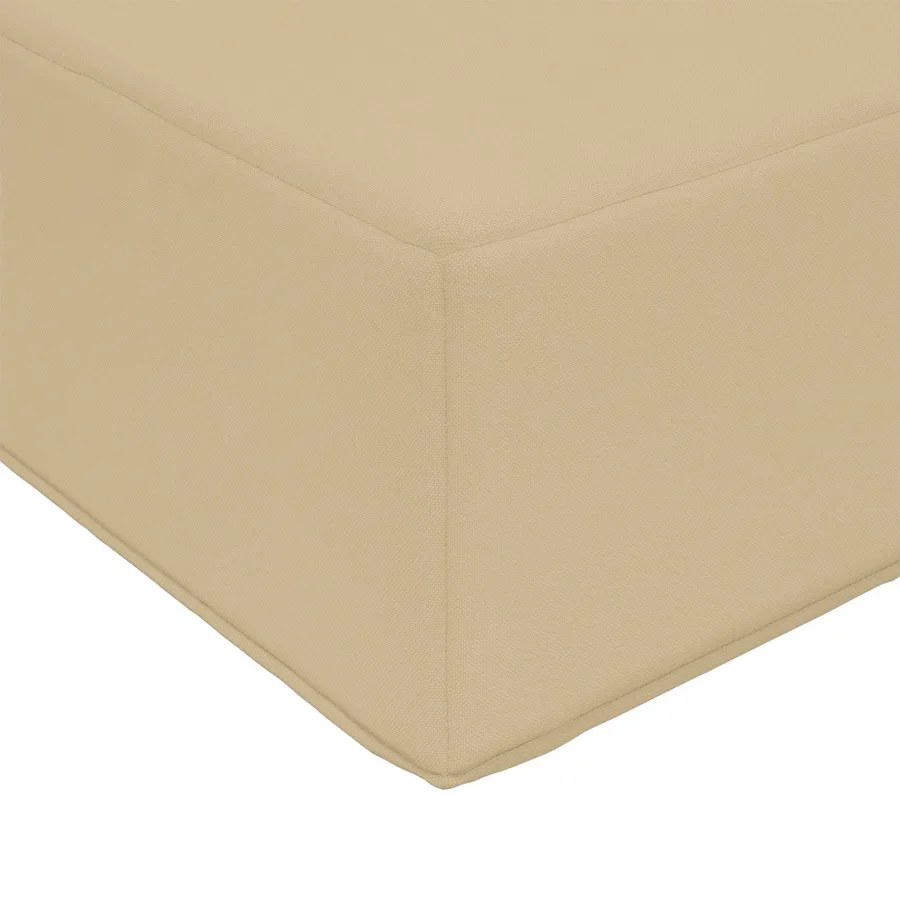 Coussin de canapé d'extérieur Beige 60 x 60 x 8 cm Polyester - 6