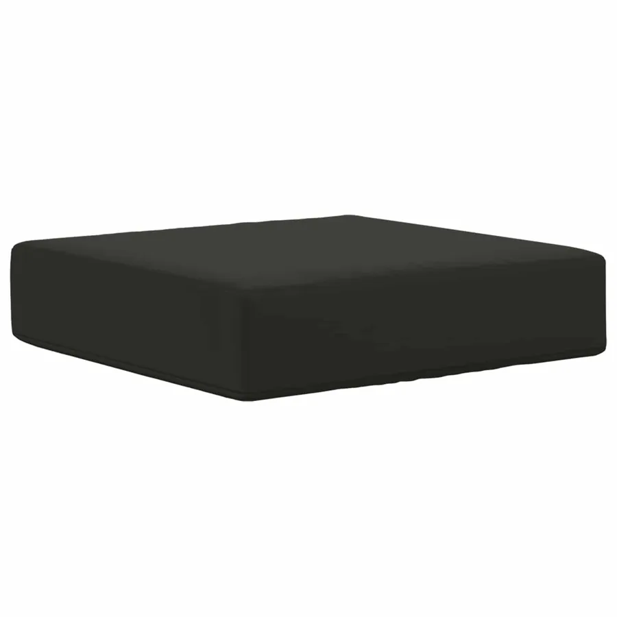 Coussin de Siège d'Extérieur Noir 40 x 40 x 8 cm - 2