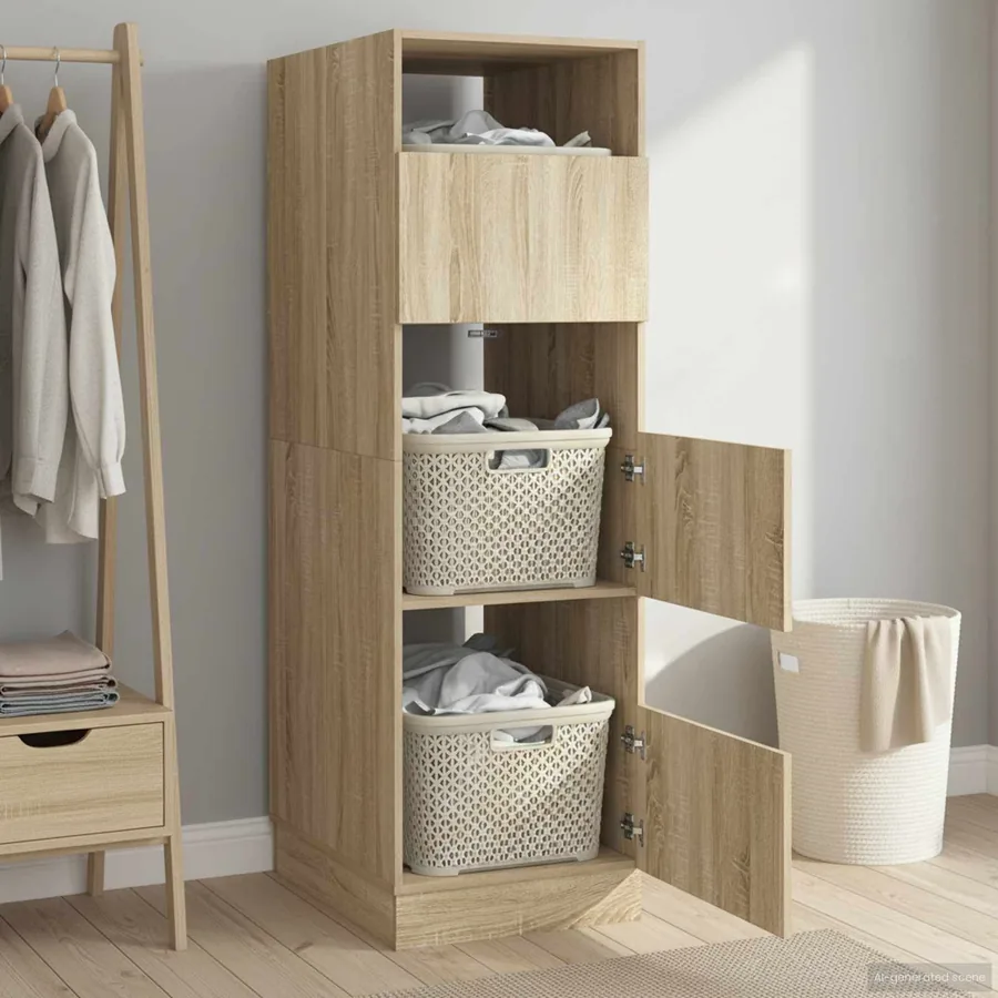 Armoire à Laver Sonoma 50 x 68 x 162 cm Bois d'ingénierie