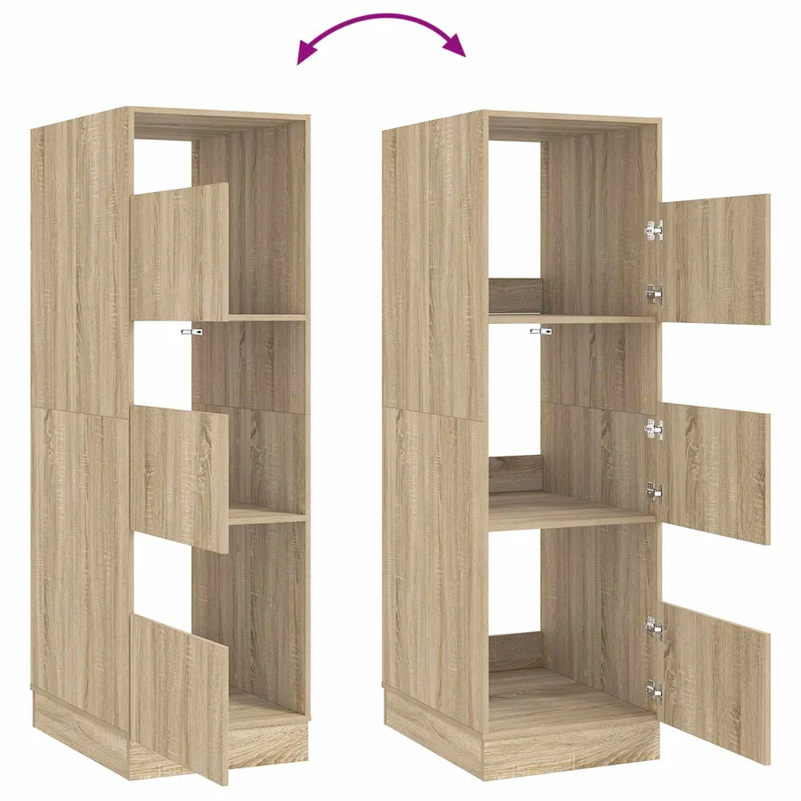 Armoire à Laver Sonoma 50 x 68 x 162 cm Bois d'ingénierie - 8