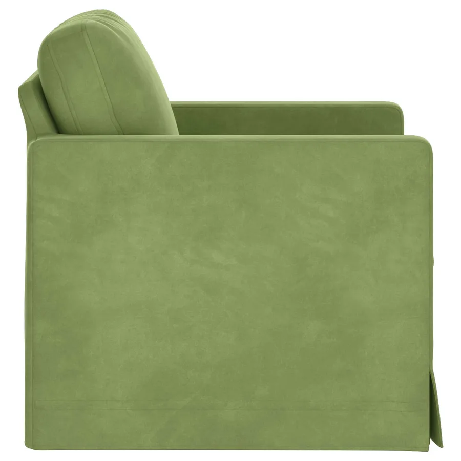 Canapé Vert clair 78 x 78 x 80 cm Velours - 5