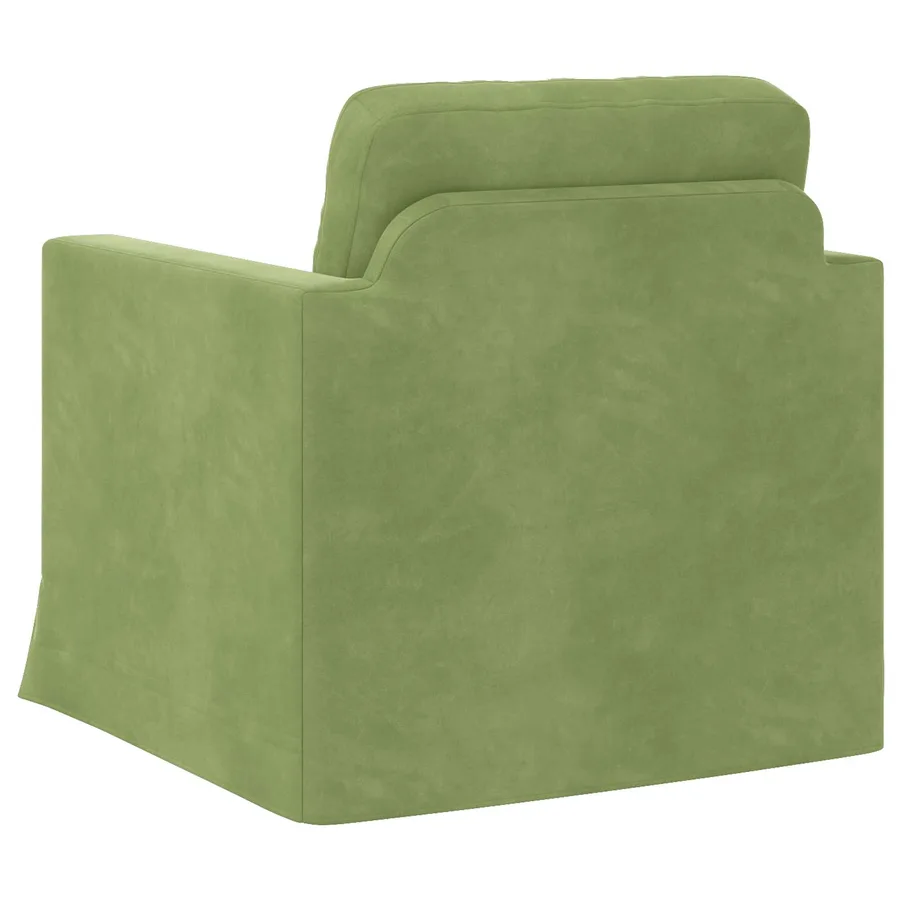 Canapé Vert clair 78 x 78 x 80 cm Velours - 6