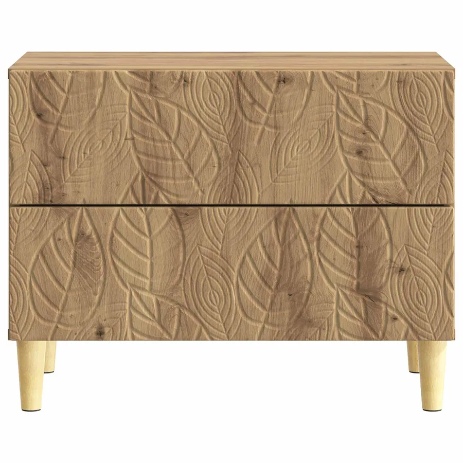 Table de chevet Chêne artisanal 62 x 34,5 x 48 cm - 4