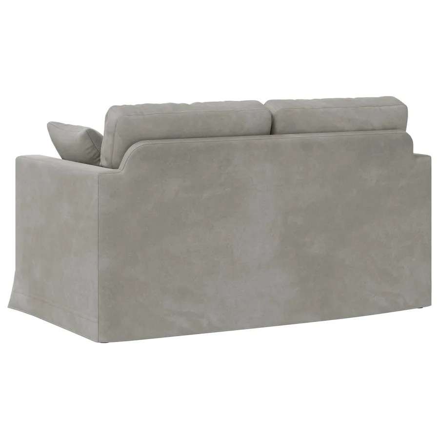 Canapé Gris clair 138 x 78 x 80 cm Velours - 6