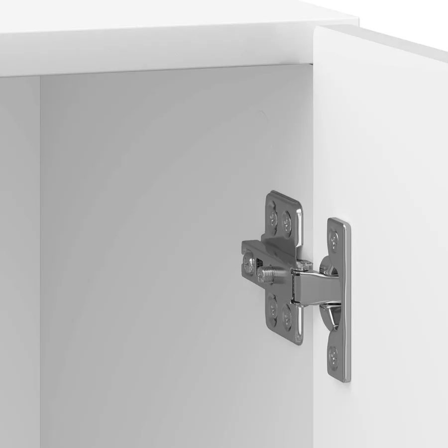 Cabinet de chevet 2 pcs Blanc brillant 43 x 34,5 x 50 cm - 11