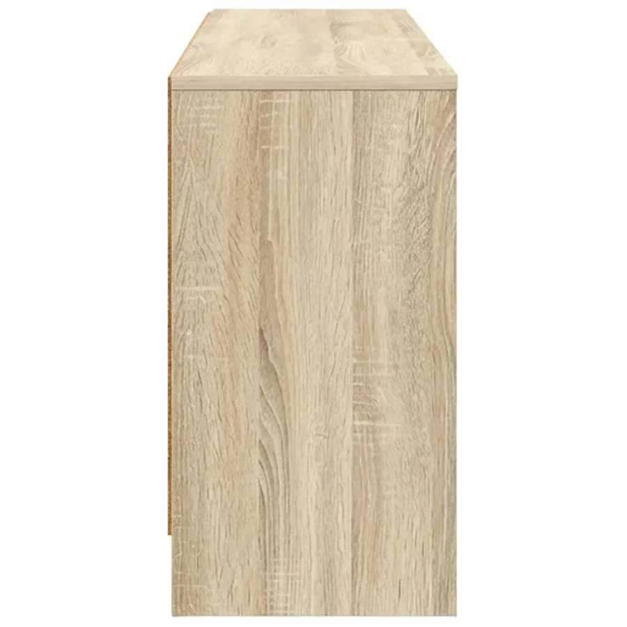 Armoire de lit avec étagère 2 pcs Chêne Sonoma 66 x 33 x 48 cm - 7