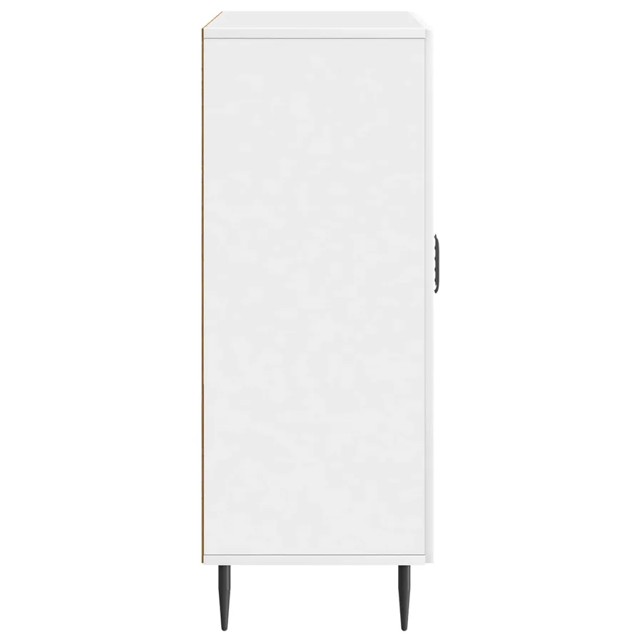 Buffet Blanc brillant 66 x 34,5 x 89,5 cm Bois d'ingénierie - 7