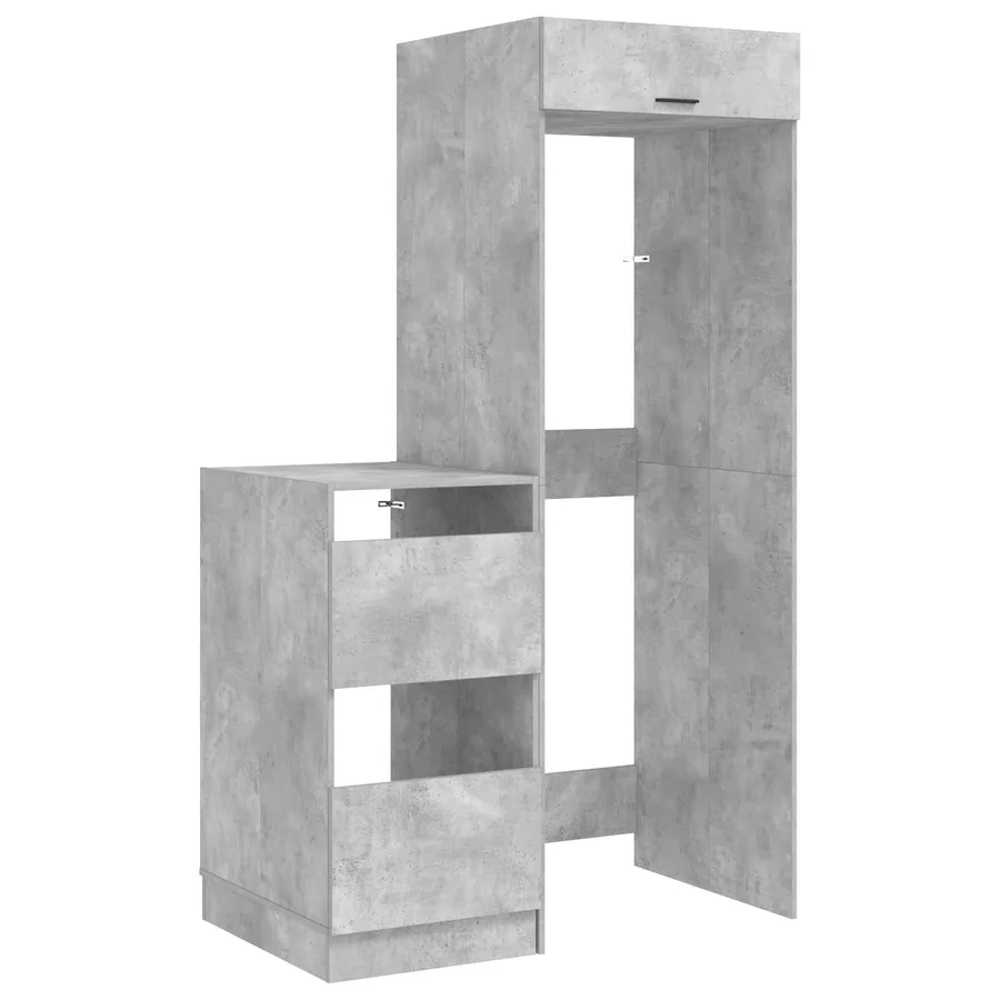 Ensemble de meubles de rangement pour la buanderie 2 pc Béton - 2