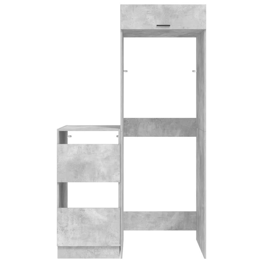 Ensemble de meubles de rangement pour la buanderie 2 pc Béton - 7