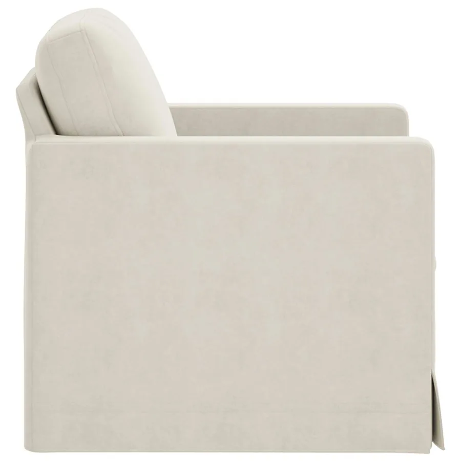 Canapé Crème 78 x 78 x 80 cm Velours - 5