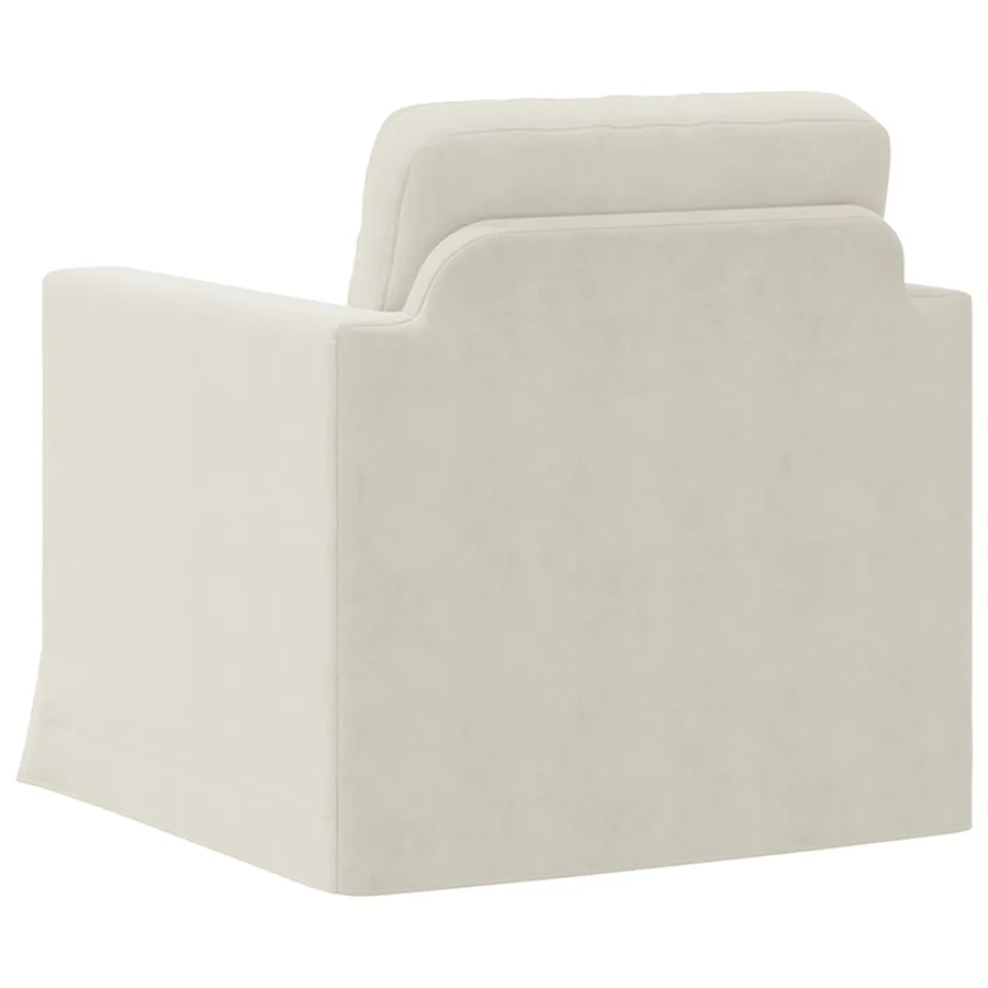 Canapé Crème 78 x 78 x 80 cm Velours - 6