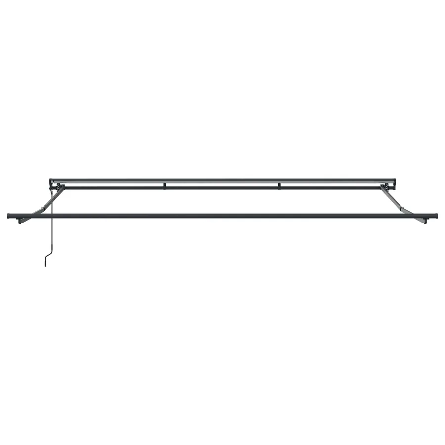 Cadre de store rétractable électrique Anthracite 4 × 3,5 m - 3