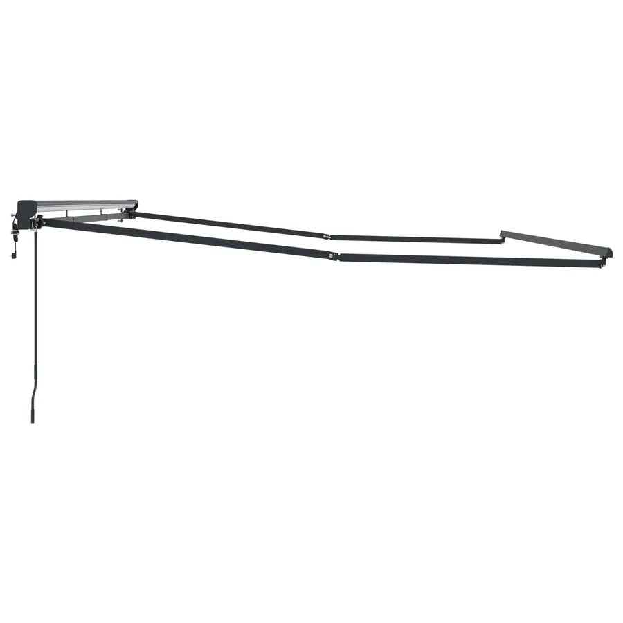 Cadre de store rétractable électrique Anthracite 4 × 3,5 m - 4