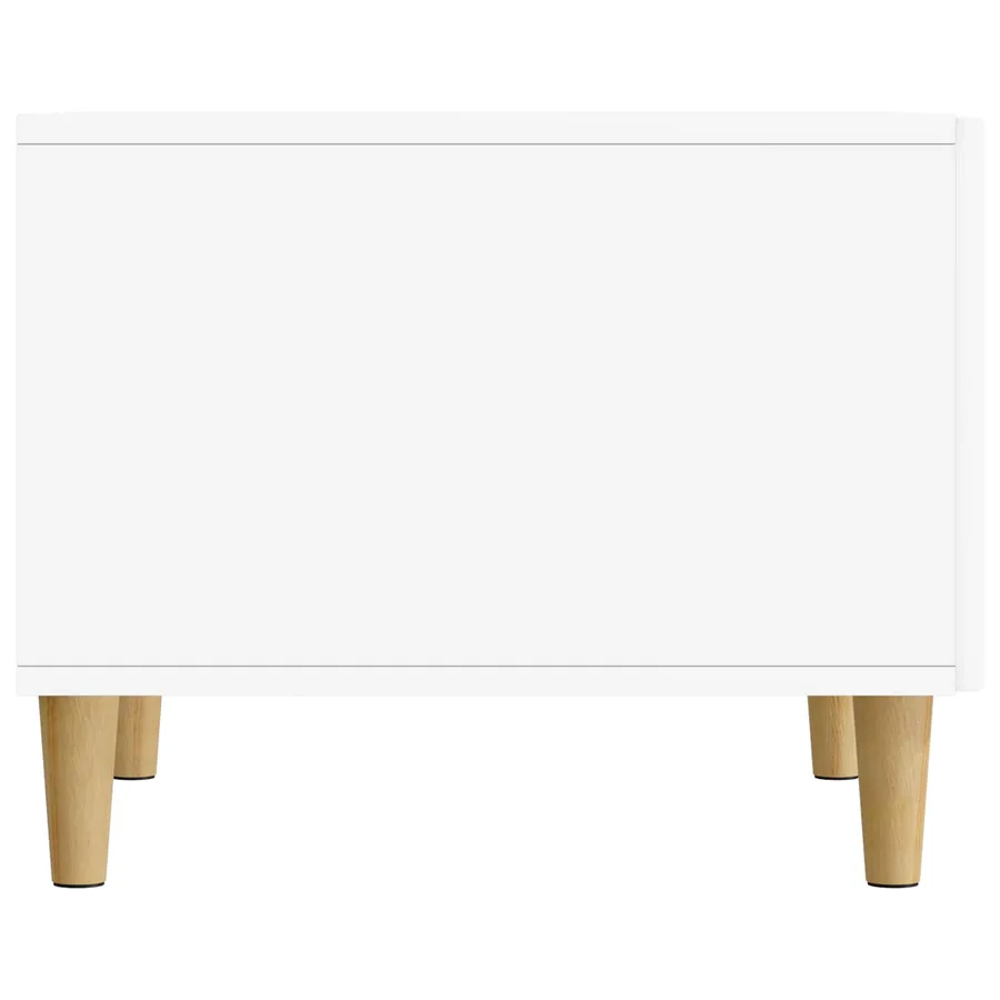 Table basse avec tiroir Blanc 49 x 50 x 40 cm Bois d'ingénierie - 6